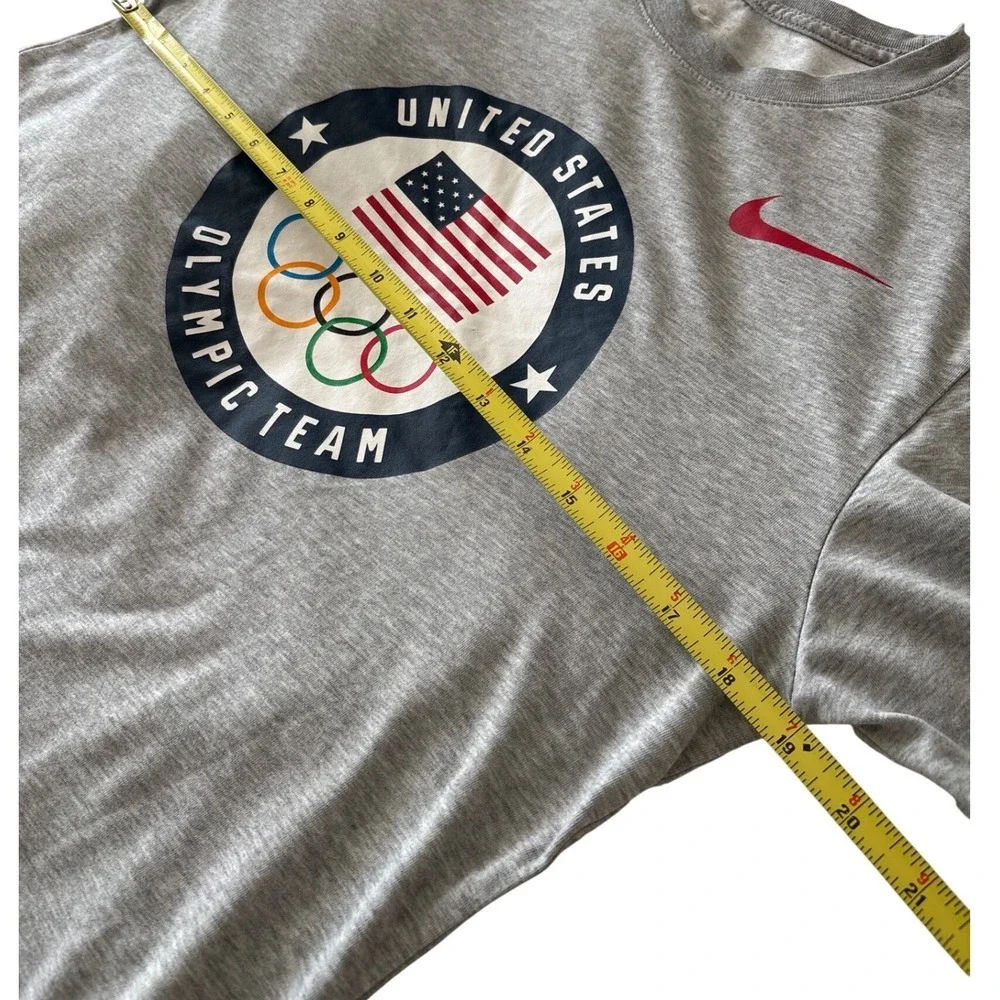 Nike United States Olympic Team Dri-FIT T-Shirt Gray Short Sleeve Unisex Small - Picture 2 of 4
